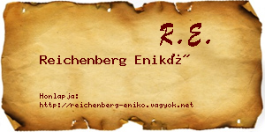 Reichenberg Enikő névjegykártya